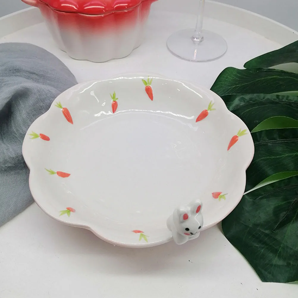 

Hand- Breakfast Dessert Holder Platters Food Serving Tray Ceramic Decorative Dinner Plates