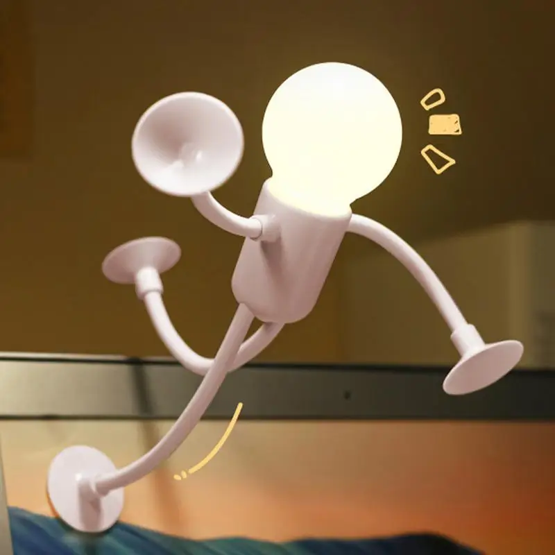 Veilleuse de dessin animé extensible avec ventouse, lampe de chevet amusante, salle d'étude, chambre à coucher, britannique