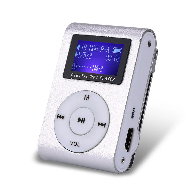 New Top SALE fashion Mini mp3 USB Clip MP3 Player LCD Screen Support 32GB Micro SD TF CardSlick stylish design Sport Compact