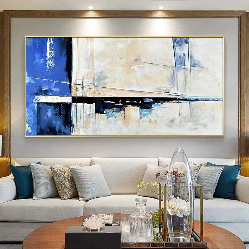 

Unframed Simple Abstract Oil Painting 100% Hand Painted Canvas Wall Art Unframed Modern European Art Living Room Artwork