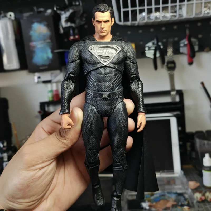 

Super-Man Model 1/9 Action Figure Black Super-Man Movie Role Action Model Summer Collectible Toy Boy Birthday Gift In Stock