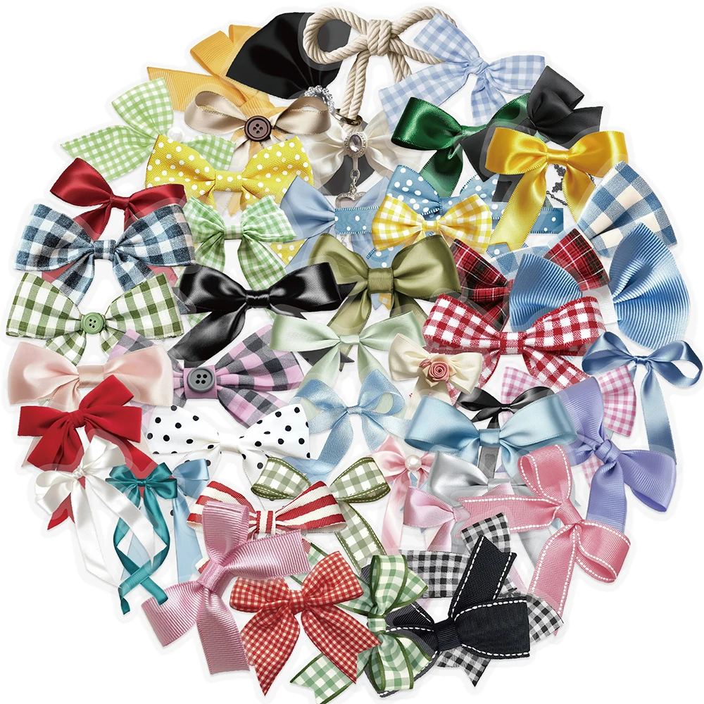 10/30/50pcs PET Transparent Cute Colorful Bow Stickers Lovely Cartoon Decals Laptop Notebook Fridge Garffiti Decoration Sticker