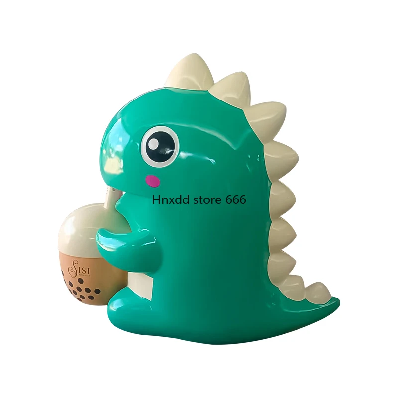 

Мультяшный молоко чай динозавр скульптура торговый центр дренаж фотография