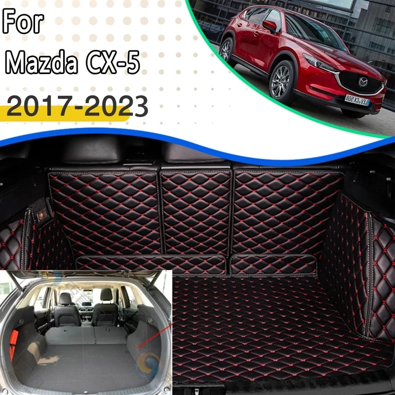 

Car Trunk Mats For Mazda CX-5 CX5 KF 2017~2023 Tray Carpet Interior Trunk Window Pads Waterproof Protective Pad Car Accessories