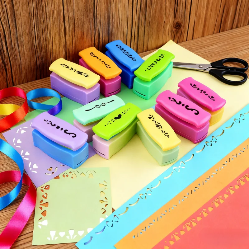 1 Pcs Edge Embossing Machine DIY Handicraft Art Materials Pattern Presser Handmade Flower Press Pattern Puncher