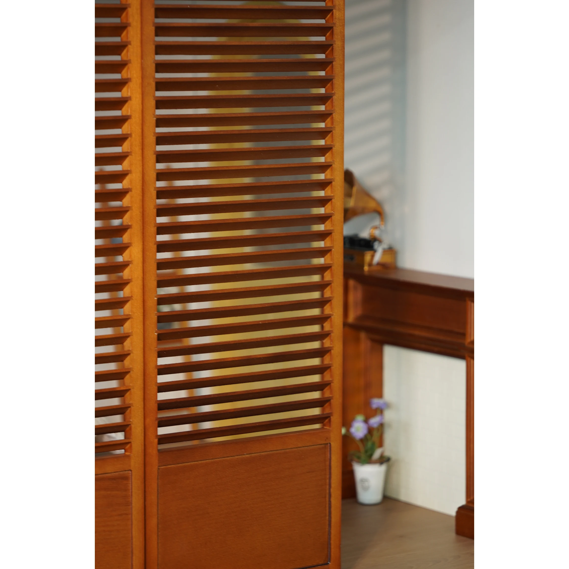 1/6 Poppenhuis Model Meubelaccessoires 45cm Houten Scherm Ruimte Partitie Achtergrond Bjd Blyth Soldaat Lol Scène Prop Decor