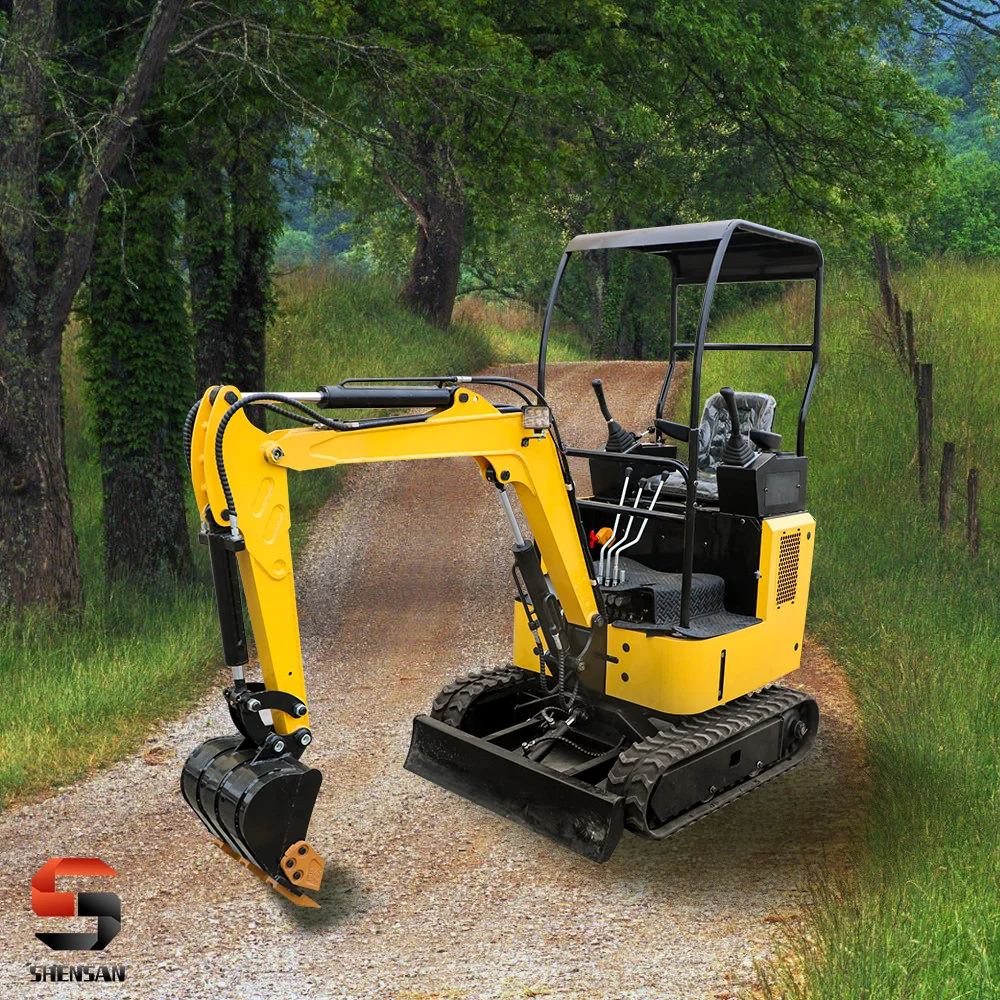 Mini crawler excavator small digging machinery mining equipment rubber track hydraulic crawler digger bagger side sway customize