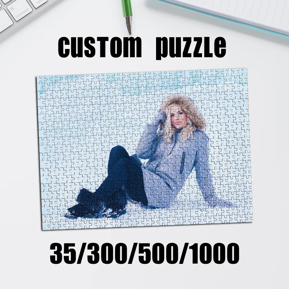35/300/500/1000 Stück Personalisiertes Foto-Selfie-Puzzle Kreatives Erinnerungsgeschenk Familienspiele