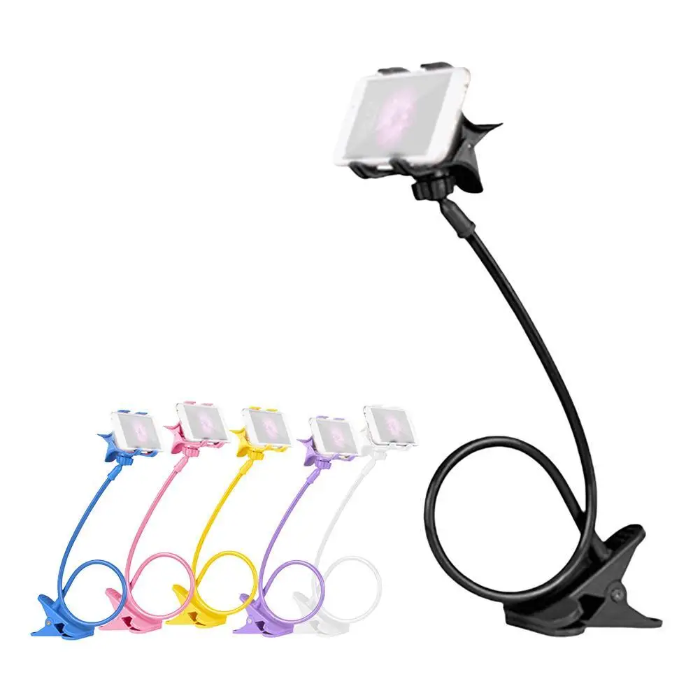 Gooseneck Stand Holder Flexible Bed Desk Table Clip 360 Degree Adjustable Flexible Phone Holder Brackets Phones Accessories