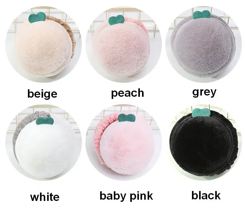 Faux Rabbit Fur Fexible Adjustable Plush Earmuff Baby Cache Oreilles Child Ear Muffs Earmuffs For Girls Warmers Winter H301