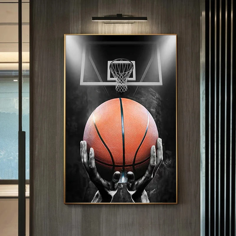 Basketball Player Canvas Painting Basketball Dream Inspirational Quotes Posters and Prints Wall Art for Living Room Home Decor