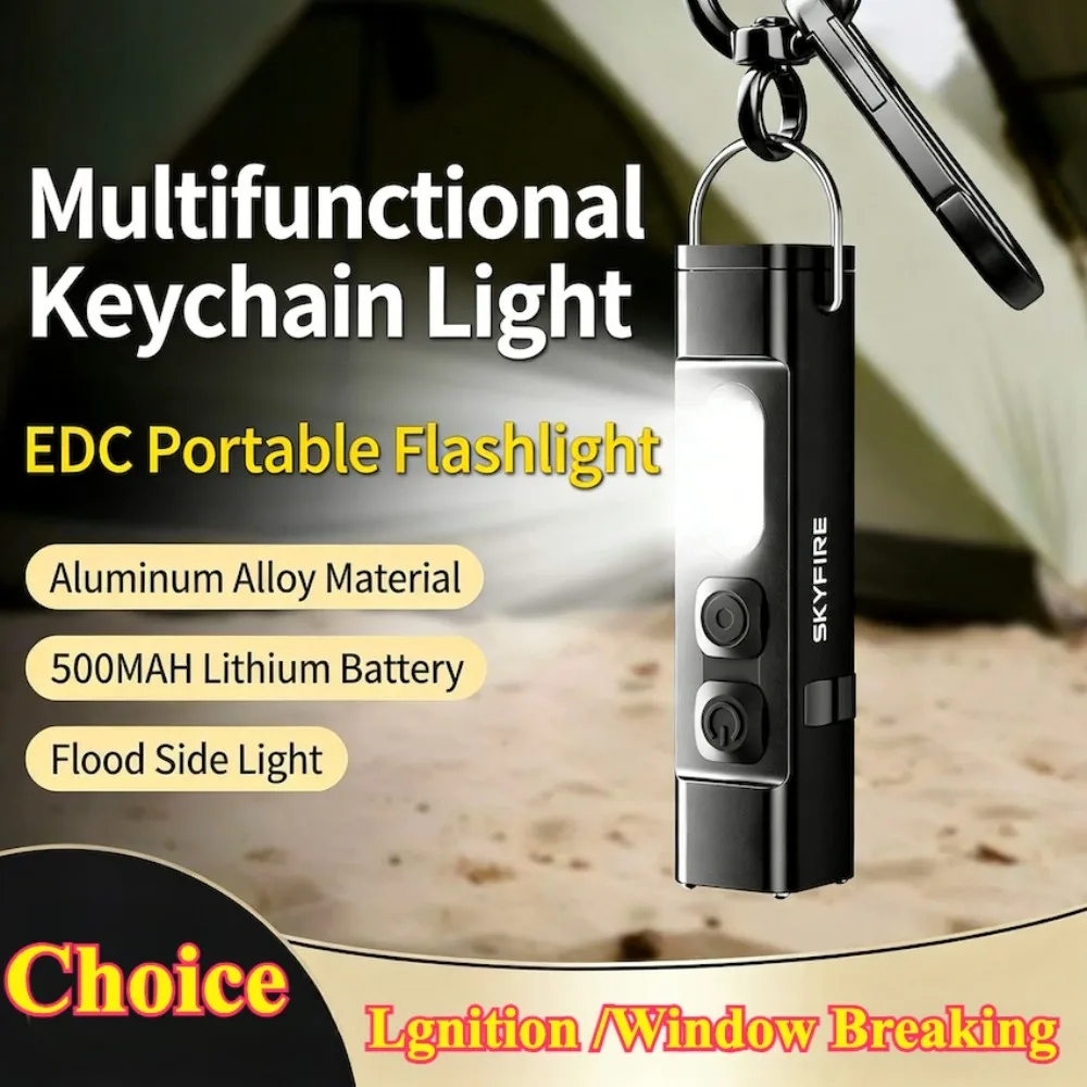 

Миниатюрный светодиодный фонарик-брелок с USB-зарядкой, водонепроницаемый, магнитный, EDC-фонарь для кемпинга, походов и экстренных ситуаций