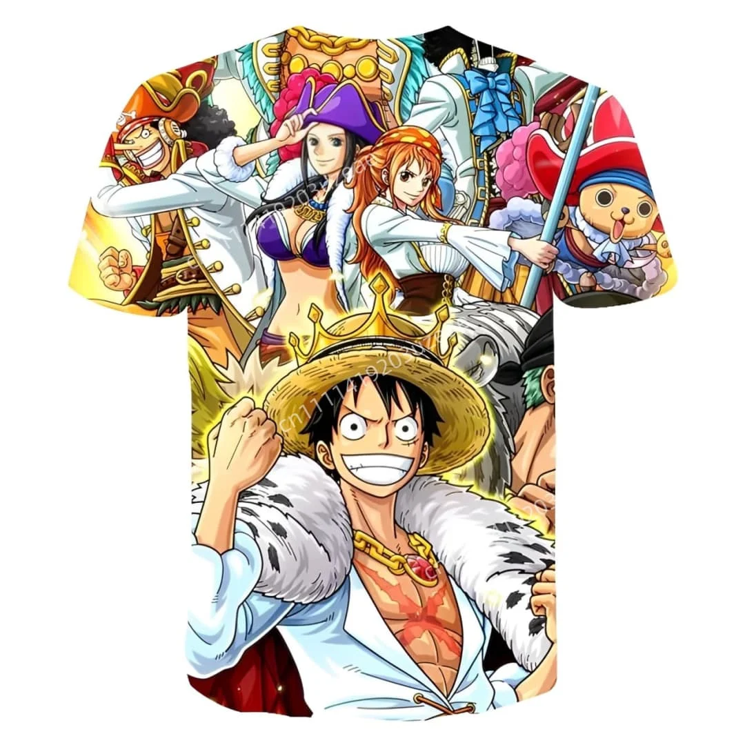 

Новая футболка One Piece с 3D-принтом Луффи и всеми персонажами, с изображением пиратов в соломенных шляпах, аниме-графика, повседневная уличная одежда в стиле Харадзюку для мужчин