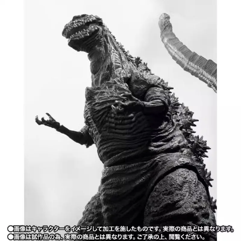 ในสต็อก Bandai S.H.Monsterarts SHM Godzilla 2016 The Fourth Orthochromatic Ver. อะนิเมะ Action Figure ของเล่นของขวัญคอลเลกชัน