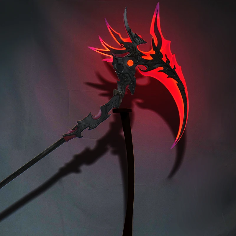 170cm ナラカ：ブレードポイント武器と小道具 タルカジ武器鎌 コスプレ小道具 光る デスクトップ装飾品 ホリデーギフト おもちゃ
