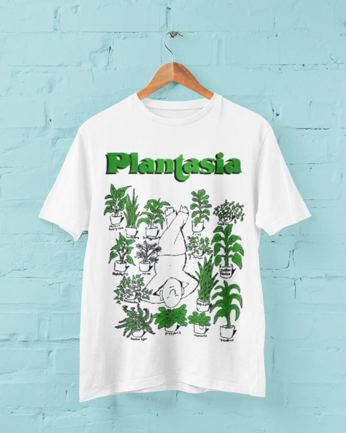 Plantasia Retro T Shirt Groovy 70s Inspired Casual SweaT Vintage Style Inspirational Sayings Rock