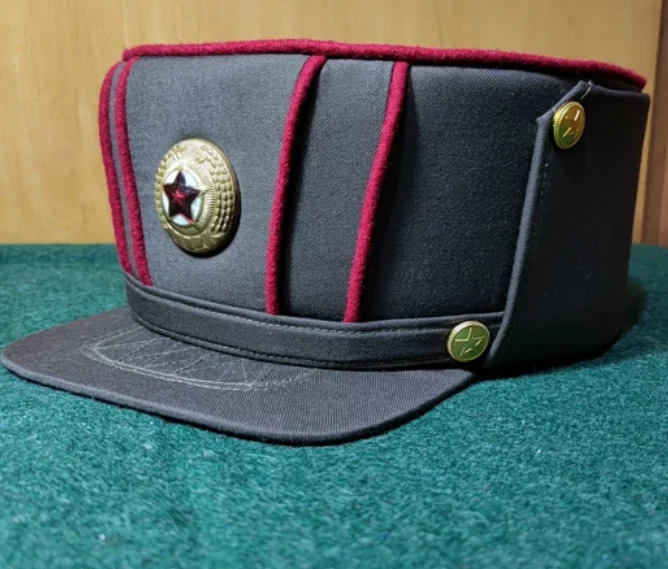 DPRK Hat Man Vintage Officer Green Cap