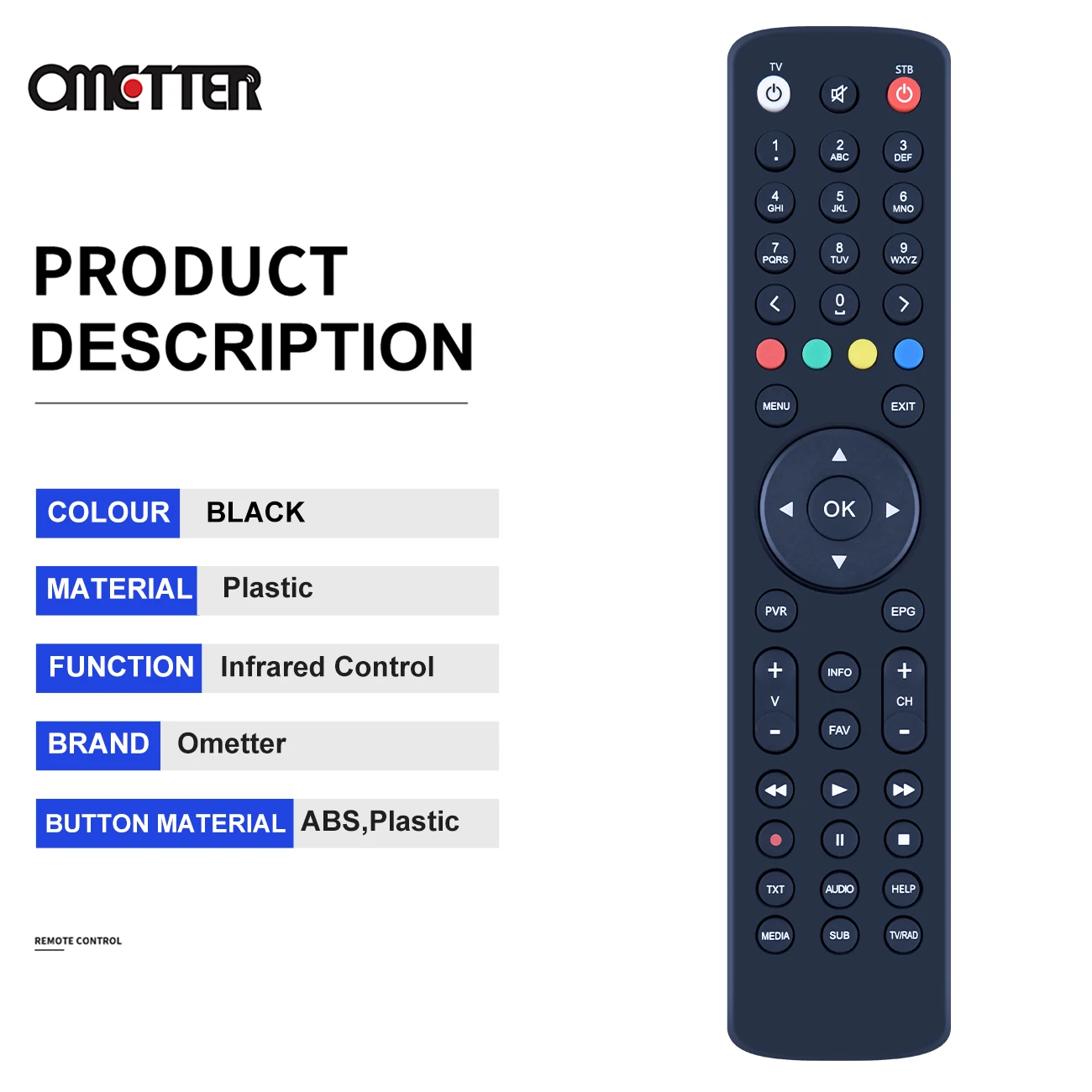 New Remote Control for Pilot AB CryptoBox CR 600HD 652HD 650HD 700HD 750 Hd mini