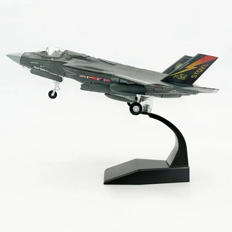 1/72 Acale USAF F35 F-35B Fighter Replica Plane Aircraft Airplane Diecast Alloy Metal Model Toy For Collection for Boys