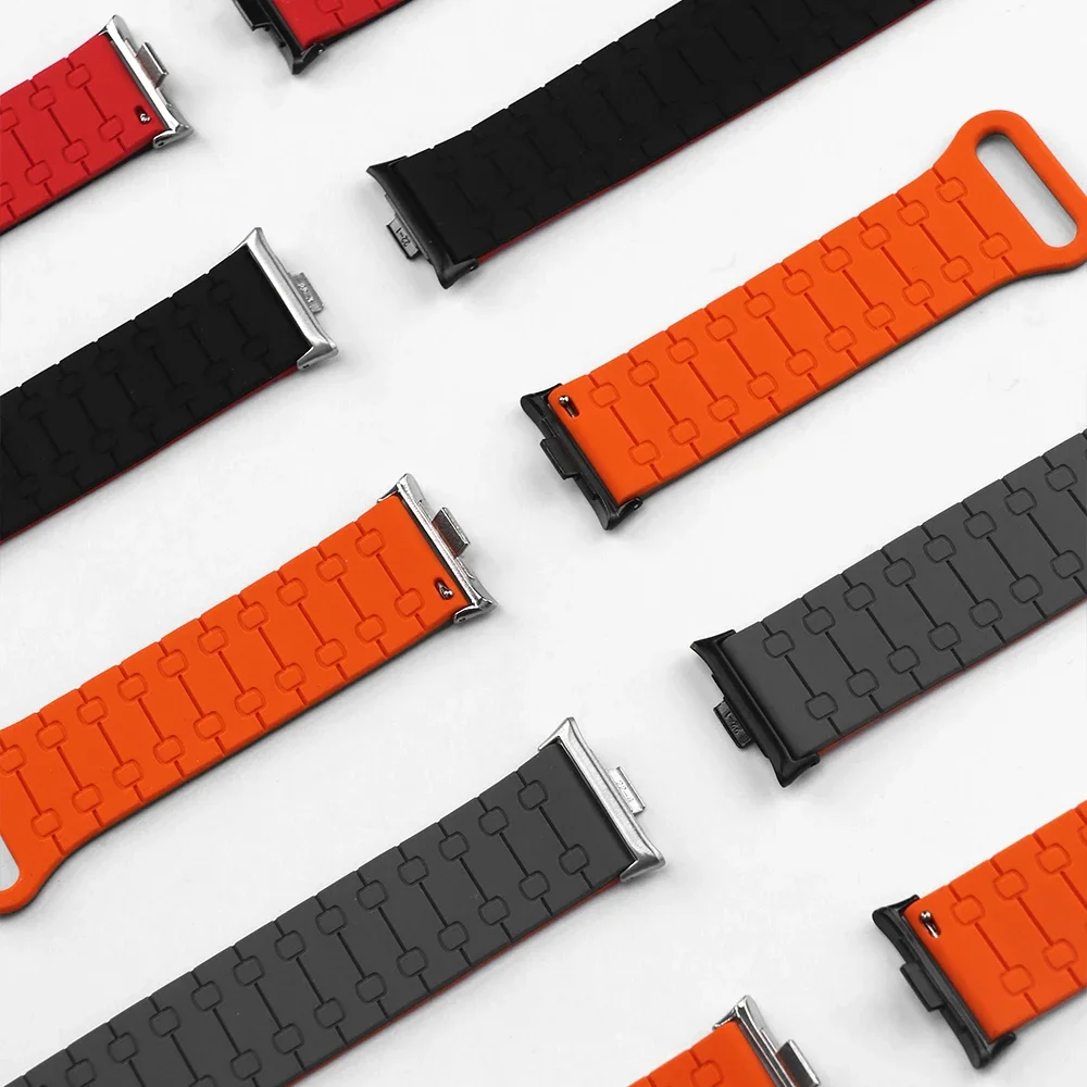 Cinturino in silicone per Redmi Watch 5 4 Correa braccialetto magnetico per Xiaomi Mi Band 8/9pro cinturino da lavoro sostituibile