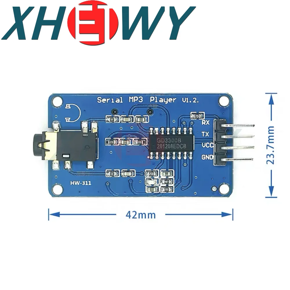 YX6300 YX5300 UART Control Serial Module MP3 Music Player Module For Arduino/AVR/ARM/PIC CF