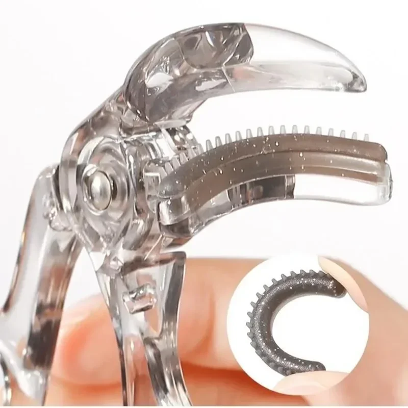 Rizador de pestañas profesional sin marco, peine rizador de un solo clip, rizador de pestañas con almohadilla de repuesto, herramientas moldeadoras de pestañas de larga duración