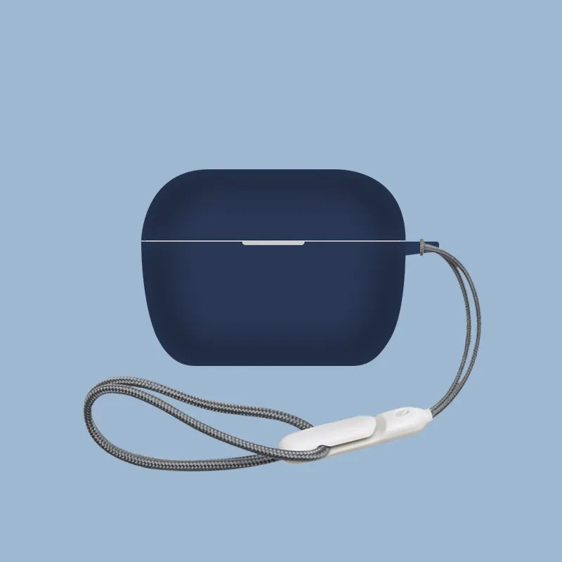 Soft Silicone Case for Sennheiser ACCENTUM Clip Open-Ear Earbuds Shockproof Anti-Drop Protective Charging Box Cover with Lanyard view 6