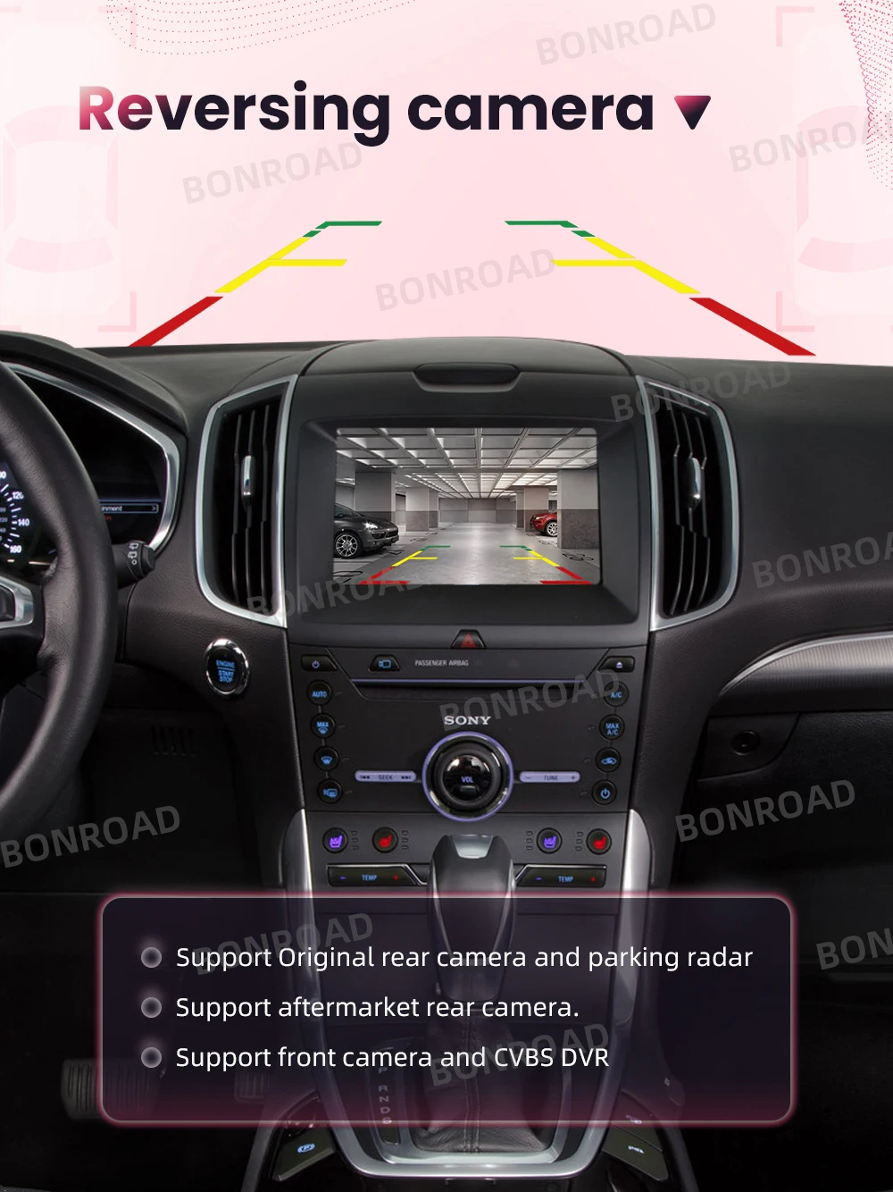 BONROAD Drahtlose CarPlay Android Auto Interface Modul Für Ford Edge Taurus F-150 Explorer Escape 2013-2016 Bluetooth Adapter – Detail 10