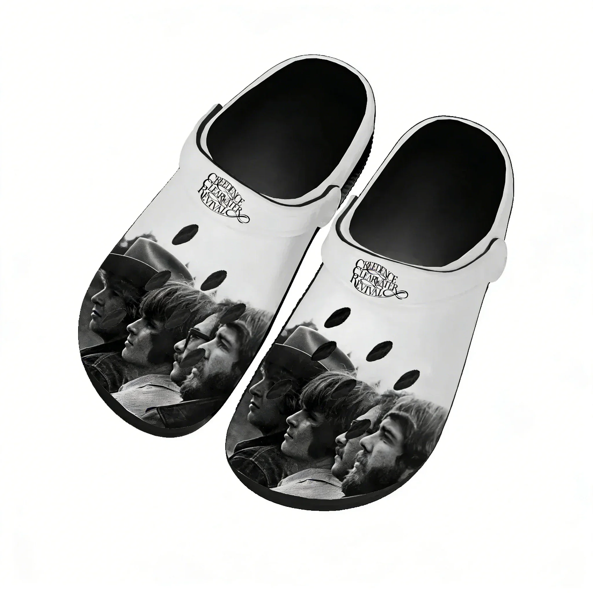 Creedence Clearwater Revival Water Shoes Mens Womens Fashion Home Garden Clogs Customizd Sandals Beach Breathable Hole Slippers