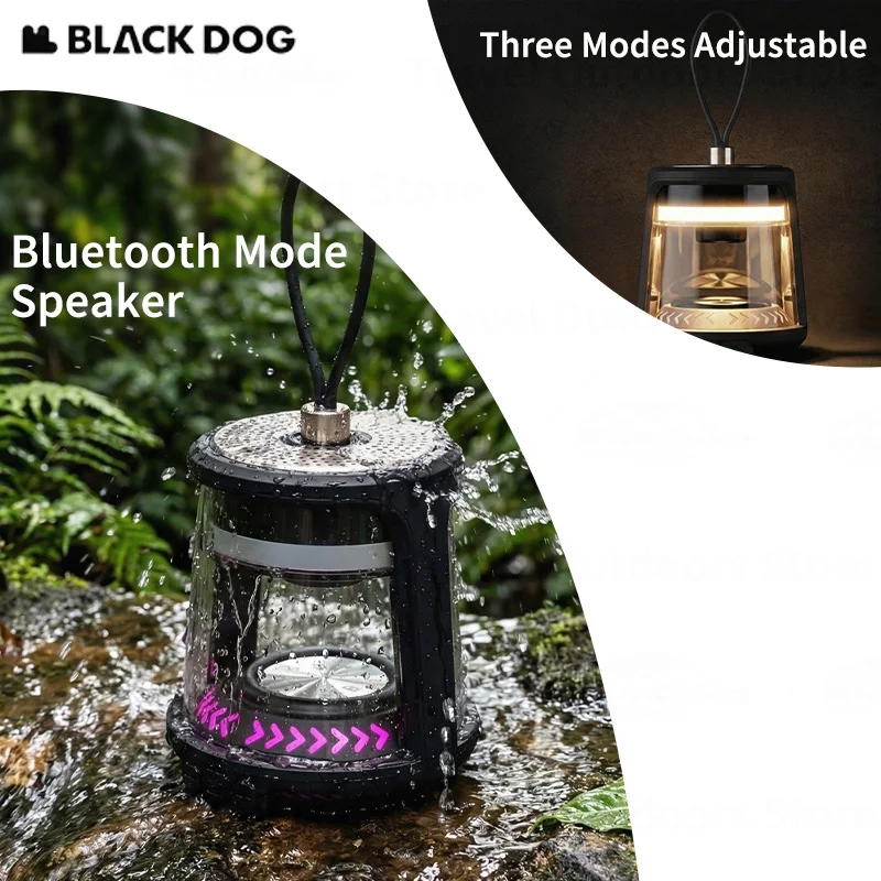 BLACKDOG Camping Lantern Portable Tent Light Outdoor Camping Hanging Lamp Rechargeable Atmosphere Lighting & Bluetooth Speakers