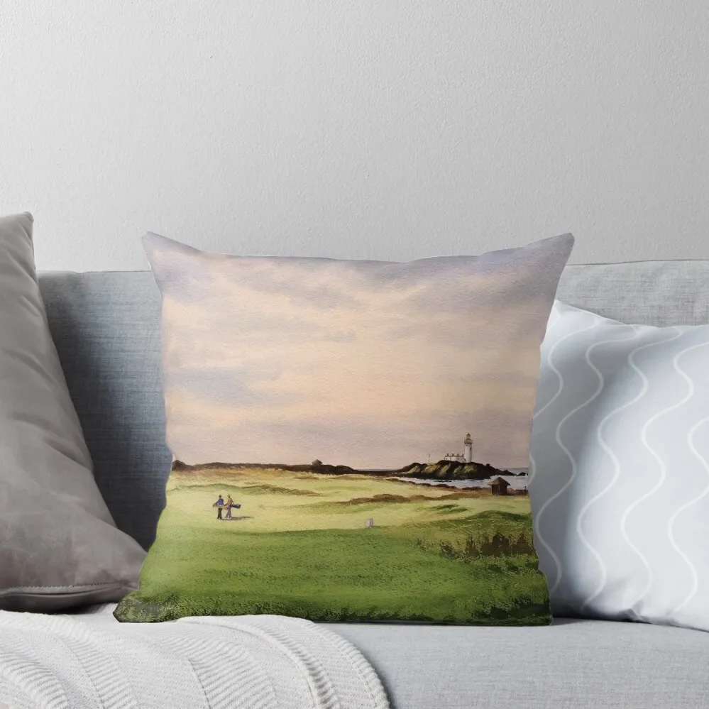 Turnberry Golf Course 12Th Tee Throw Pillow pillow cover christmas Room decorating items pillow