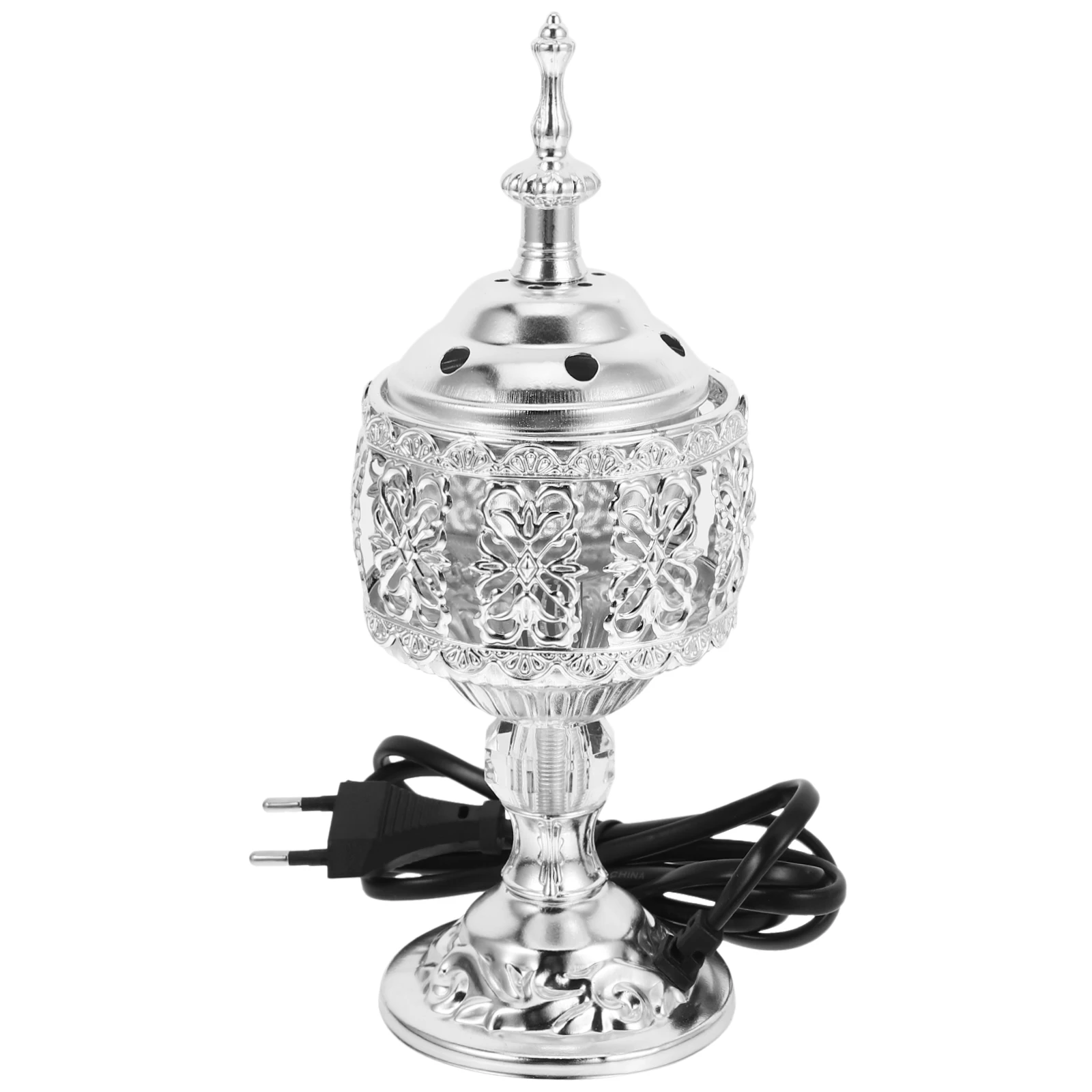 

Retro Incense Burner Decorative Censer Electric Holder Festival Cone Aromatherapy Middle Eastern Style Elegant