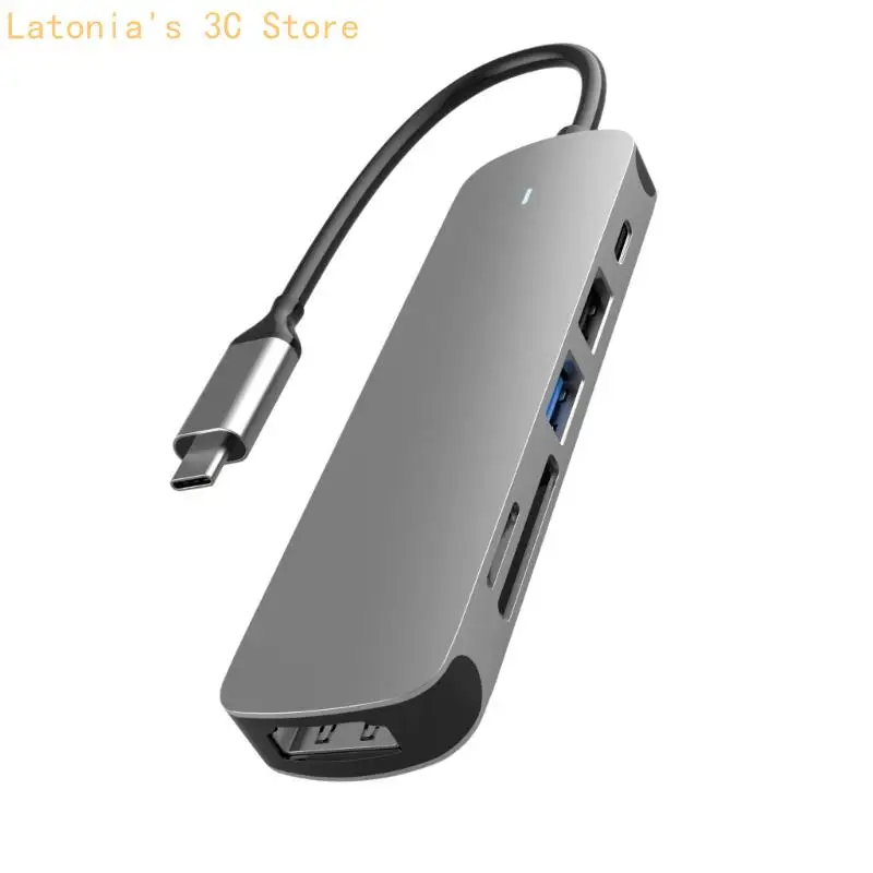 

X3UB 4/6 в 1 тип C Hubs Fast Speed ​​USB3.0 HUBS для передачи данных и зарядки устройства
