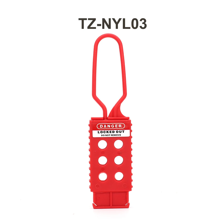 Industrial Safety Lockout red Hasp Nylon Six Hole Hasp Lockout Expansion Lockout Tagout Device Safety Hasp Lockout