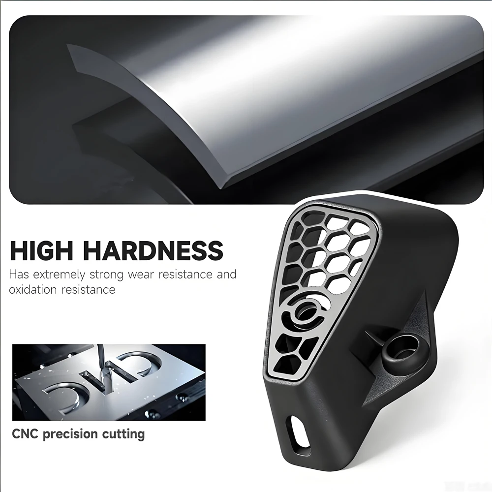 Motorcycle modification parts exhaust hood exhaust tail heat dissipation cover For CFMOTO 450mt 450MT 450 MT Silver and Black ﻿
