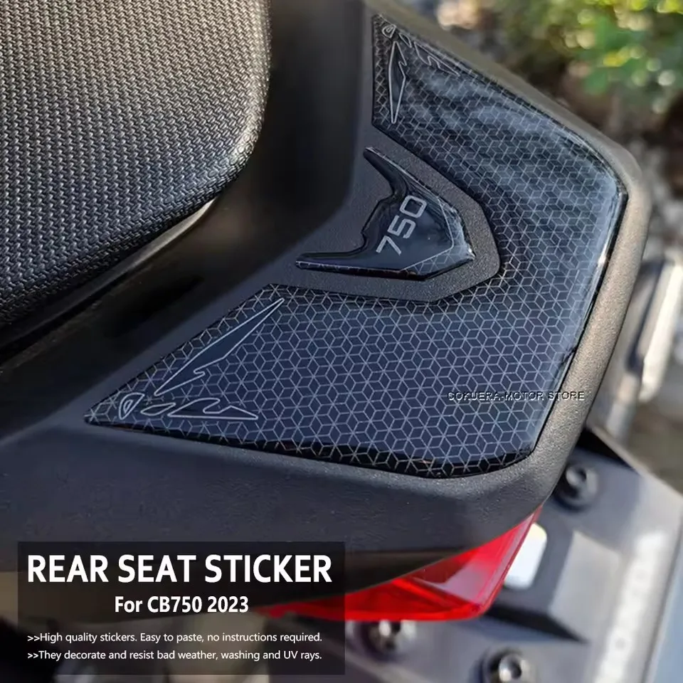 

For CB750 2023 3D Resin Sticker Motorcycle Accessories Rear Seat Sticker