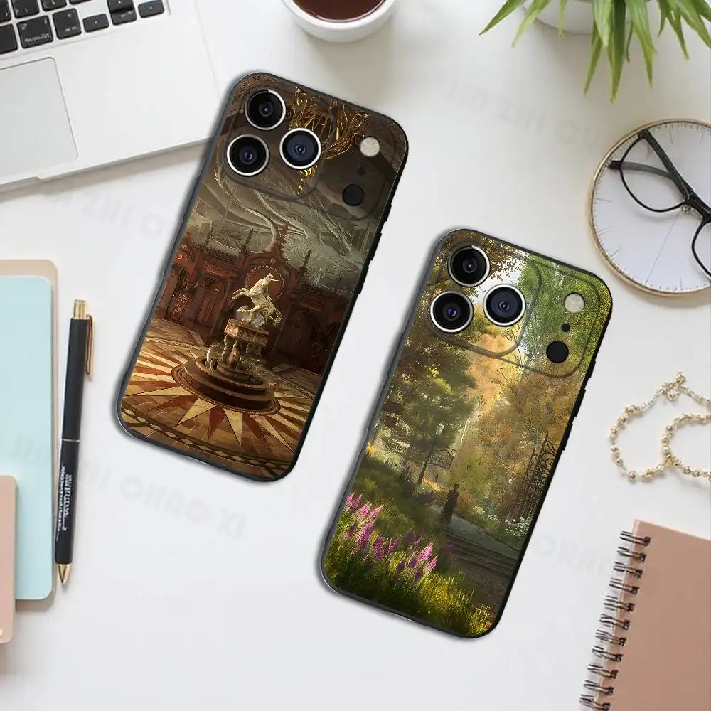 Funda de Silicona Suave para Teléfono con Diseño de Hogwarts Legacy para iPhone 17 16 15 14 13 12 11 Pro Max Plus X XR SE