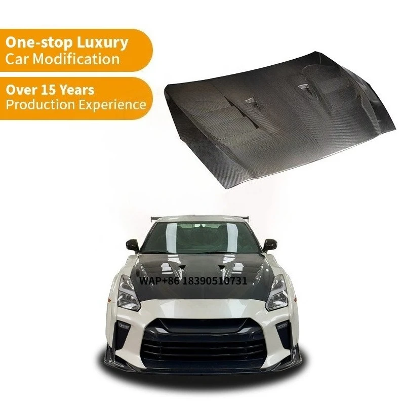 

Карбоновый капот Top-Car Style для GTR, крышка двигателя, автозапчасти для кузова автомобиля