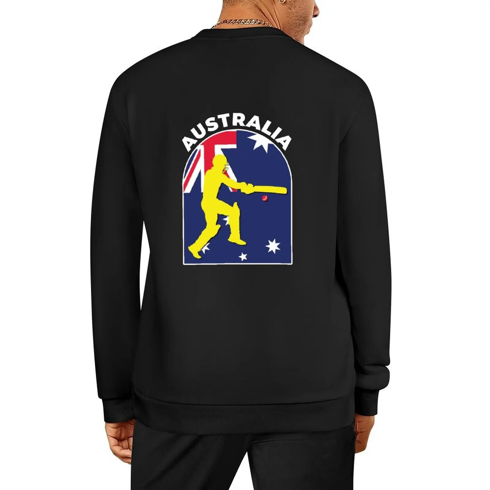 

Australia Cricket Cricketer Batsman Australia Flag - Cricket Fans Pullover men's clothes men clothes hooded sweatshirt for men