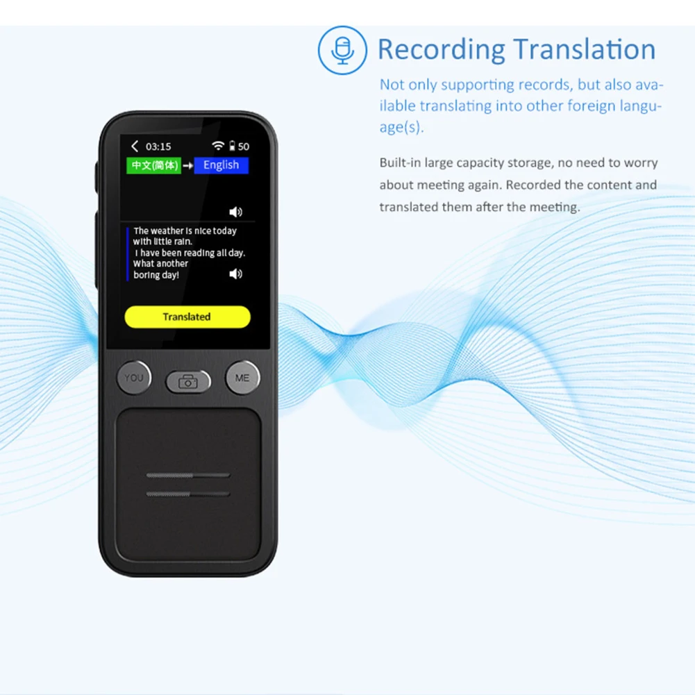 Imagem -03 - Tempo Real Voz Language Translator Device T16 14 Tradução Offline 138 Idiomas Online Tradutor Instantâneo