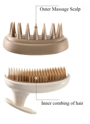 Relaxing Shampoo Brush Detachable Round Brush Silicone Shampoo Brush Scalp Massager Comb For Smoothing Hair Care For Relaxing
