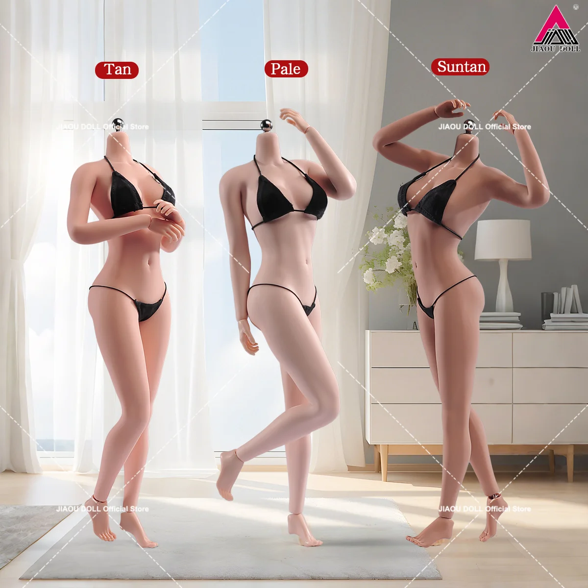 AB001 1/6 Flexible Seamless Body Steel Skeleton Big Breast 12'' Female Soldier Action Figure Body with Removable Feet