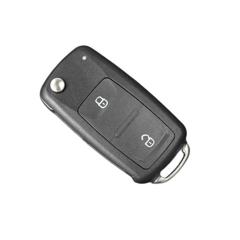 Carcasa para mando a distancia de coche, carcasa con tapa de botón, 5k0-837-202AD, para Polo, Touran, Caddy, Jetta, Golf, Tiguan, Skoda, 2/3