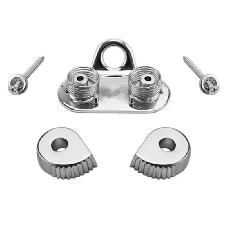 Boat Cam Cleat, 2 Pcs 316 Stainless Steel Rope Clamp, Fast Entry Marine Deck Hardware, for Sailboat Kayak Yacht Deck Rigging