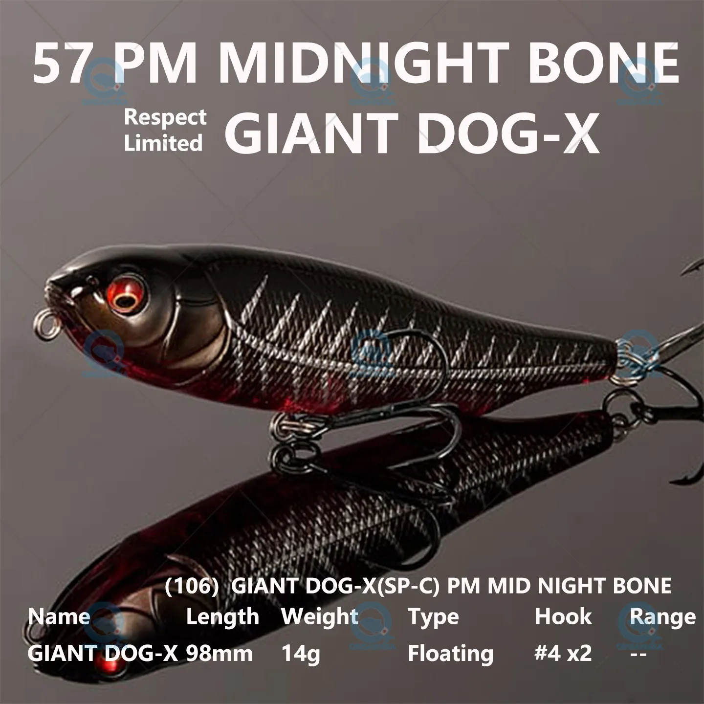2024.1 NEW PM MIDNIG BONE JAPAN Megabass Limited COLOR RESPECT 57
