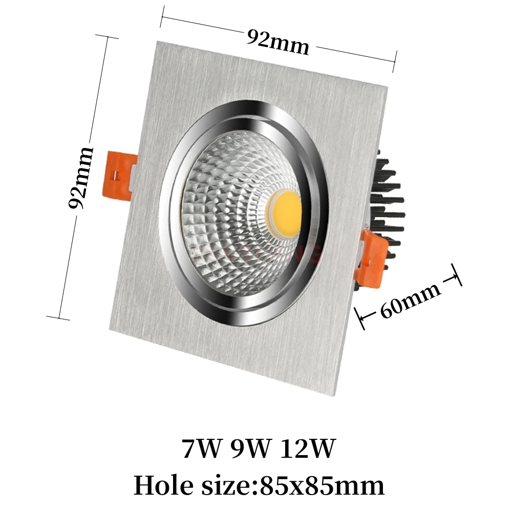 Spot Lumineux LED Encastrable pour le Plafond, Éclairage d\'Nik, Lumière à Intensité Réglable, Idéal pour la Décoration de la Maison, 110/220V