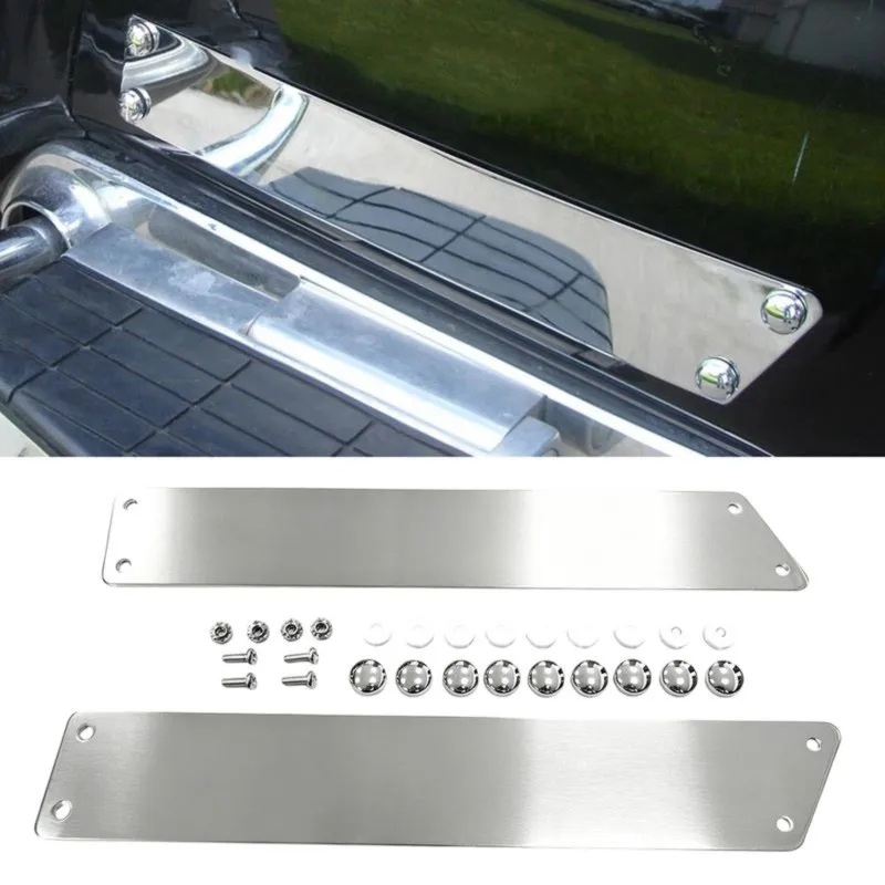 Super Sale 1Pair Chrome Side Cover Scuff Plate for Honda Goldwing 1500 GL1500I 1988-2000 Motorcycle Anti-Scratch Guard Trim L&