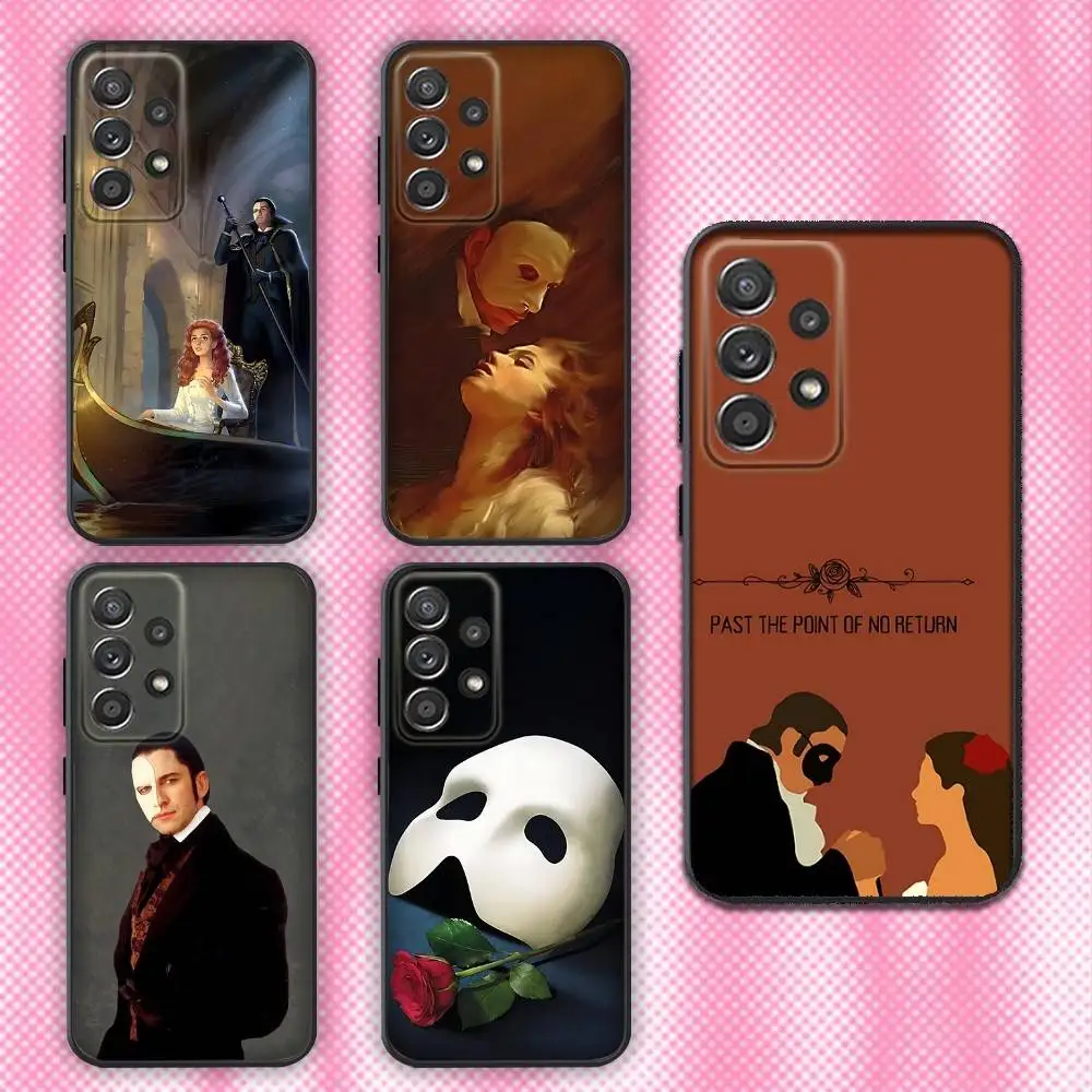

The P-Phantoms Of the O-Opera Phone Case For Samsung Galaxy A13,A21s,A22,A31,A32,A52,A53,A71,A80,Soft Black Shell