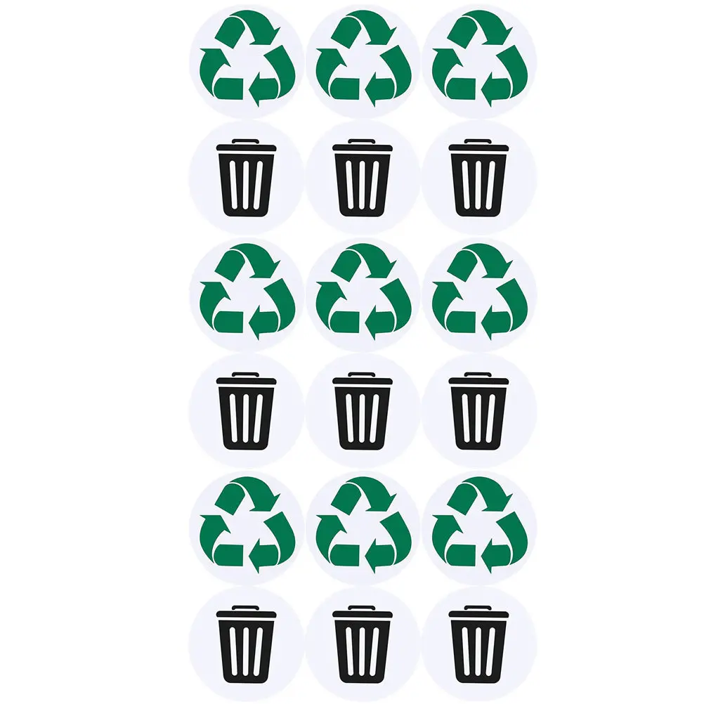 

Набор наклеек для сортировки мусора из ПВХ, водонепроницаемые, для переработки и отходов, для дома, офиса, отеля, знаки для мусорных баков