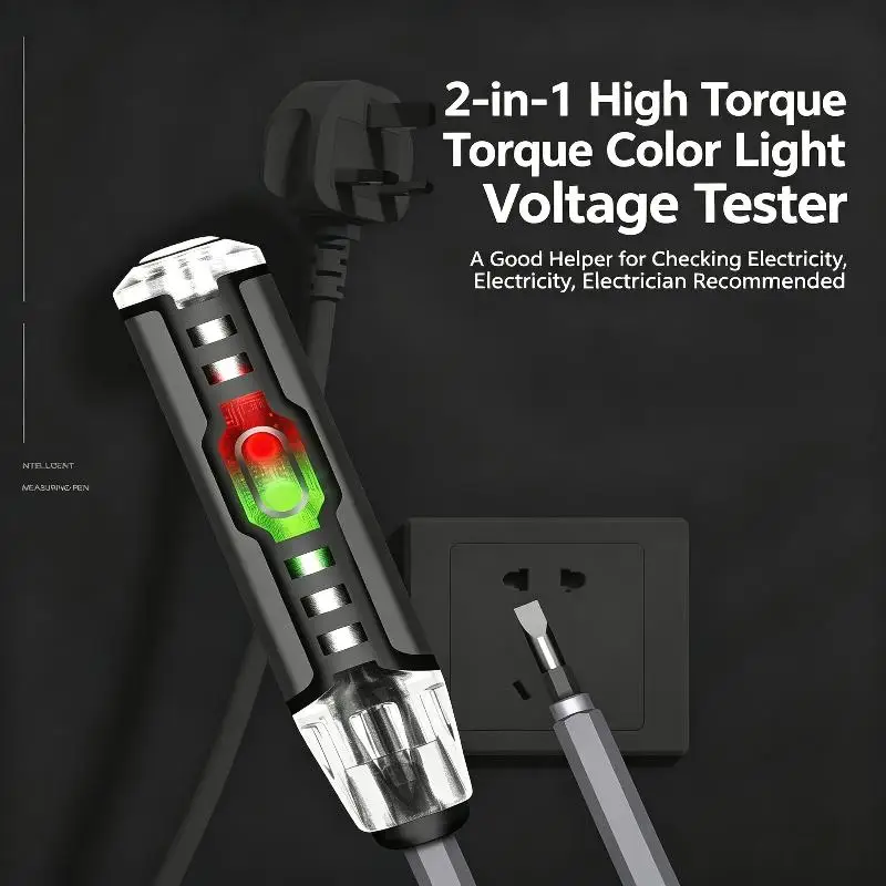 1Set Multi Magnetic Screwdriver Handheld Voltage Tester Pen Zero Line Induction Detection Electrician Screwdrivers Handtoolcts.